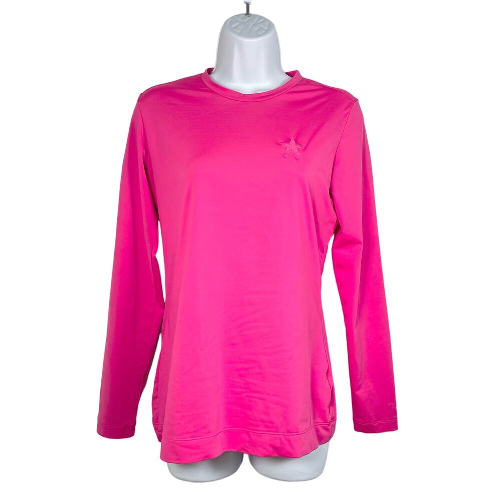 Nike Golf Women's long sleeve pink top with star embroidery size Medium